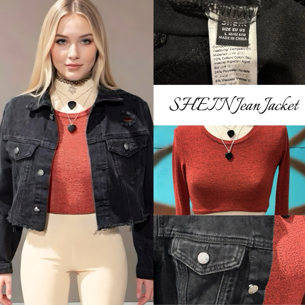 SHEIN Black Jean Jacket